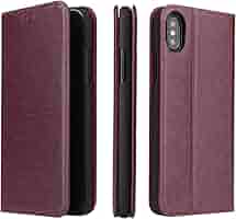 Amazon.co.jp: Vermon ケース 手帳型 iPhoneXS iPhoneX 本革